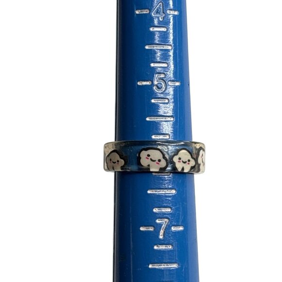 Acrylic Happy Cloud Ring Size 6 - Picture 1 of 3